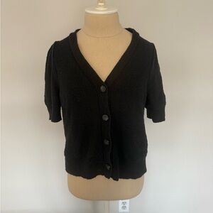 Madewell Black Button-Up Cardigan
